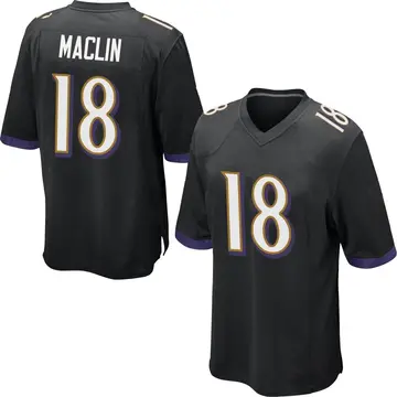 Nike Jeremy Maclin Men's Game Baltimore Ravens Black Jersey
