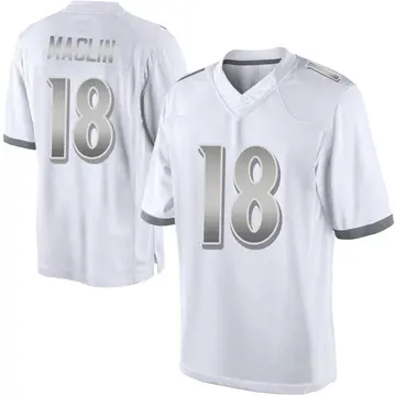 Nike Jeremy Maclin Men's Limited Baltimore Ravens White Platinum Jersey