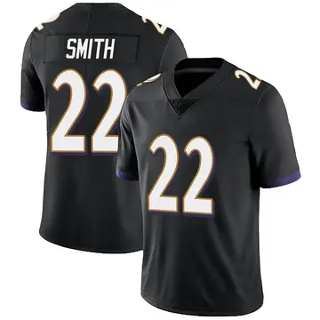 Nike Jimmy Smith Men's Limited Baltimore Ravens Black Alternate Vapor Untouchable Jersey