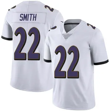 Nike Jimmy Smith Men's Limited Baltimore Ravens White Vapor Untouchable Jersey