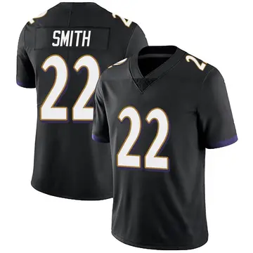 Nike Jimmy Smith Youth Limited Baltimore Ravens Black Alternate Vapor Untouchable Jersey