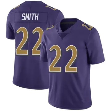 Nike Jimmy Smith Youth Limited Baltimore Ravens Purple Color Rush Vapor Untouchable Jersey