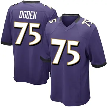 Nike Jonathan Ogden Men's Game Baltimore Ravens Purple Team Color Jersey