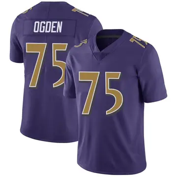 Nike Jonathan Ogden Men's Limited Baltimore Ravens Purple Color Rush Vapor Untouchable Jersey