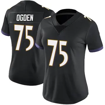 Nike Jonathan Ogden Women's Limited Baltimore Ravens Black Alternate Vapor Untouchable Jersey