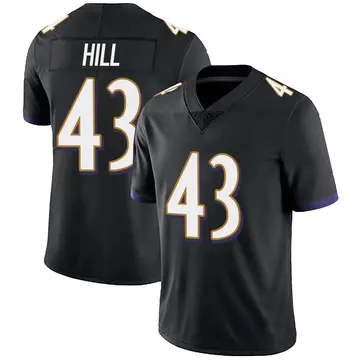 Nike Justice Hill Youth Limited Baltimore Ravens Black Alternate Vapor Untouchable Jersey