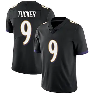 Nike Justin Tucker Youth Limited Baltimore Ravens Black Alternate Vapor Untouchable Jersey