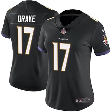 Nike Kenyan Drake Women's Limited Baltimore Ravens Black Alternate Vapor Untouchable Jersey