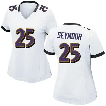 Nike Kevon Seymour Women's Game Baltimore Ravens White Jersey