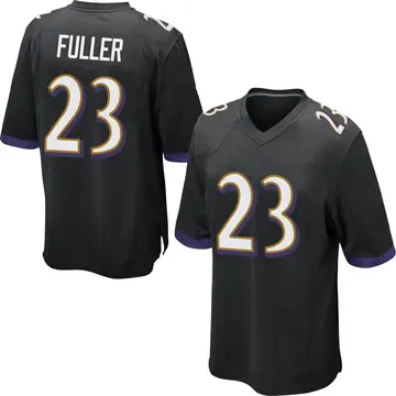Nike Kyle Fuller Men's Game Baltimore Ravens Black Jersey