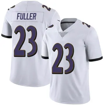 Nike Kyle Fuller Men's Limited Baltimore Ravens White Vapor Untouchable Jersey
