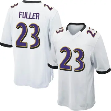 Nike Kyle Fuller Youth Game Baltimore Ravens White Jersey