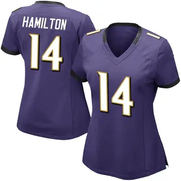 Nike Kyle Hamilton Women's Limited Baltimore Ravens Purple Team Color Vapor Untouchable Jersey