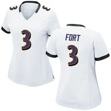 Nike L.J. Fort Women's Game Baltimore Ravens White Jersey