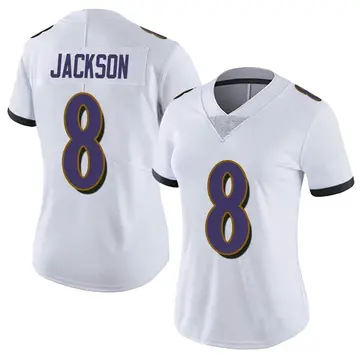 Nike Lamar Jackson Women's Limited Baltimore Ravens White Vapor Untouchable Jersey