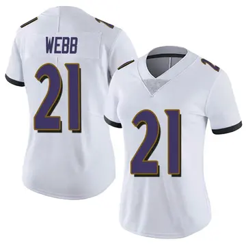 Nike Lardarius Webb Women's Limited Baltimore Ravens White Vapor Untouchable Jersey