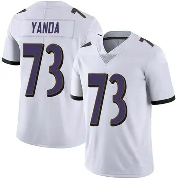 Nike Marshal Yanda Men's Limited Baltimore Ravens White Vapor Untouchable Jersey