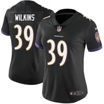 Nike Mazzi Wilkins Women's Limited Baltimore Ravens Black Alternate Vapor Untouchable Jersey
