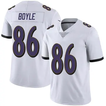 Nike Nick Boyle Men's Limited Baltimore Ravens White Vapor Untouchable Jersey