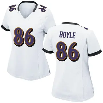 Nike Nick Boyle Women's Game Baltimore Ravens White Jersey