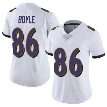 Nike Nick Boyle Women's Limited Baltimore Ravens White Vapor Untouchable Jersey