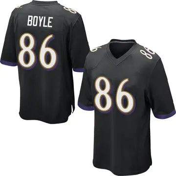 Nike Nick Boyle Youth Game Baltimore Ravens Black Jersey