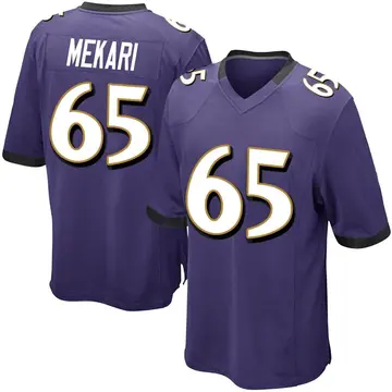 Nike Patrick Mekari Men's Game Baltimore Ravens Purple Team Color Jersey