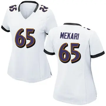 Nike Patrick Mekari Women's Game Baltimore Ravens White Jersey