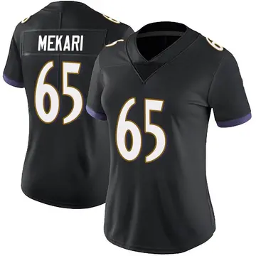 Nike Patrick Mekari Women's Limited Baltimore Ravens Black Alternate Vapor Untouchable Jersey