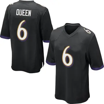 Nike Patrick Queen Men's Game Baltimore Ravens Black Jersey