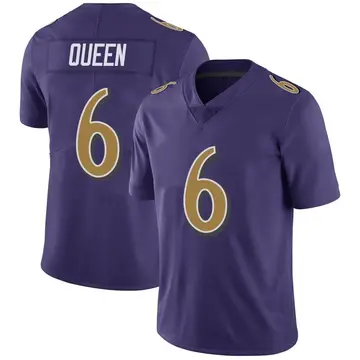 Nike Patrick Queen Men's Limited Baltimore Ravens Purple Color Rush Vapor Untouchable Jersey