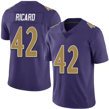 Nike Patrick Ricard Men's Limited Baltimore Ravens Purple Team Color Vapor Untouchable Jersey