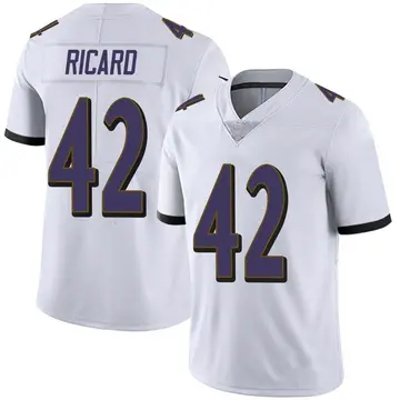 Nike Patrick Ricard Men's Limited Baltimore Ravens White Vapor Untouchable Jersey