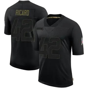 Nike Patrick Ricard Youth Limited Baltimore Ravens Black 2020 Salute To Service Jersey