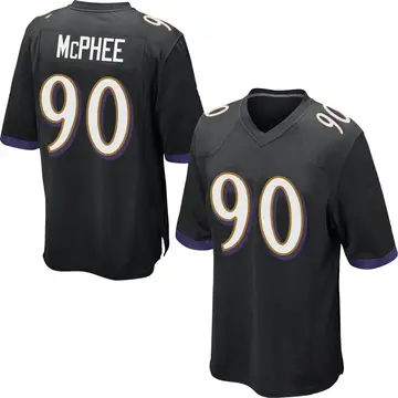 Nike Pernell McPhee Men's Game Baltimore Ravens Black Jersey