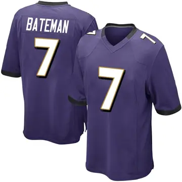 Nike Rashod Bateman Men's Game Baltimore Ravens Purple Team Color Jersey