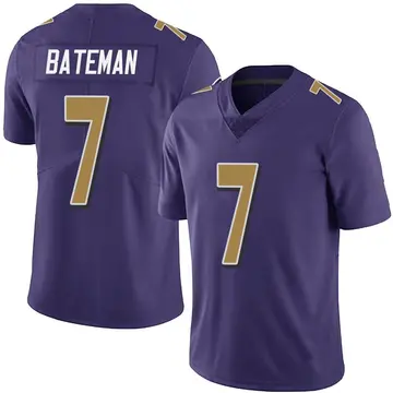 Nike Rashod Bateman Men's Limited Baltimore Ravens Purple Team Color Vapor Untouchable Jersey
