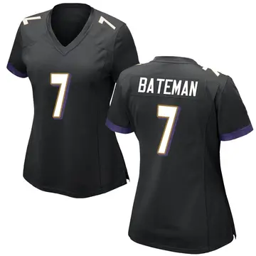 Nike Rashod Bateman Women's Game Baltimore Ravens Black Jersey