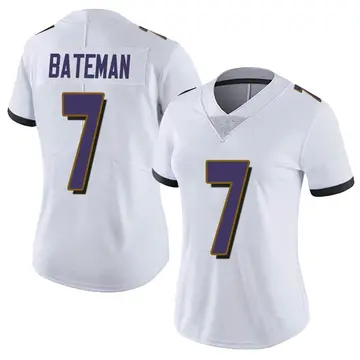 Nike Rashod Bateman Women's Limited Baltimore Ravens White Vapor Untouchable Jersey