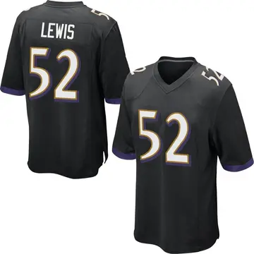 Nike Ray Lewis Men's Game Baltimore Ravens Black Jersey