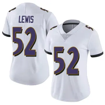 Nike Ray Lewis Women's Limited Baltimore Ravens White Vapor Untouchable Jersey