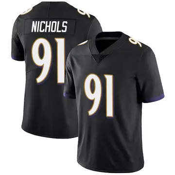 Nike Rayshad Nichols Youth Limited Baltimore Ravens Black Alternate Vapor Untouchable Jersey