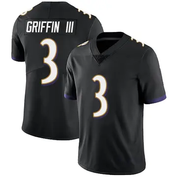 Nike Robert Griffin III Men's Limited Baltimore Ravens Black Alternate Vapor Untouchable Jersey
