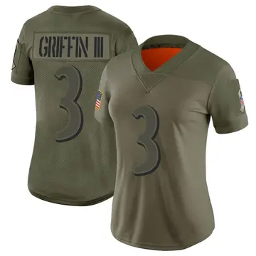 Nike Robert Griffin III Women's Limited Baltimore Ravens Camo 2019 Salute to Service Jersey
