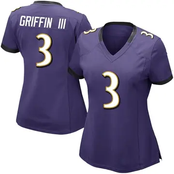 Nike Robert Griffin III Women's Limited Baltimore Ravens Purple Team Color Vapor Untouchable Jersey