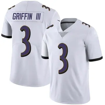 Nike Robert Griffin III Youth Limited Baltimore Ravens White Vapor Untouchable Jersey