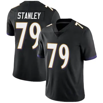 Nike Ronnie Stanley Men's Limited Baltimore Ravens Black Alternate Vapor Untouchable Jersey
