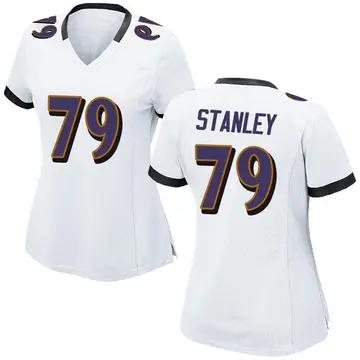 Nike Ronnie Stanley Women's Game Baltimore Ravens White Jersey