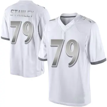 Nike Ronnie Stanley Youth Limited Baltimore Ravens White Platinum Jersey