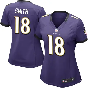 Nike Roquan Smith Women's Limited Baltimore Ravens Purple Team Color Vapor Untouchable Jersey